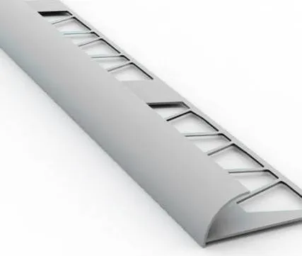 Фото №0 Раскладка под плитку Идеал наружная Светло-серая 8 мм 2,5 м Нп8 002/СВТ СЕР