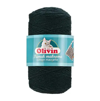 Фото №0 Пряжа OLIVIN "BUKLUM MAKROME" (250 г) 3523 (т.зеленый)