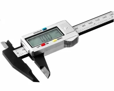 фото Штангенциркуль электронный 0-150мм ЖК-экран, серый пластик