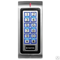 фото Кодовая панель накладная Tantos TS-KBD-EM Metalс с контроллером и считывате