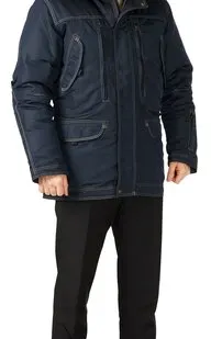 фото Куртка мужская зимняя «Капитан» (темно-синяя)