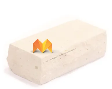 фото Кирпич Simat Неокрашенный рустированный полнотелый одинарный М-175 (Угловой)