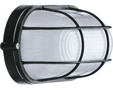 фото Светильник ЛОН 94 808 NBL-O2-60-E27/BL 1х60Вт E27 IP54 (аналог НПБ 1402 черн. овал с решеткой 60Вт) Navigator 94808