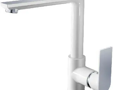 фото Смеситель для кухни HAIBA 70505-8 белый/хром