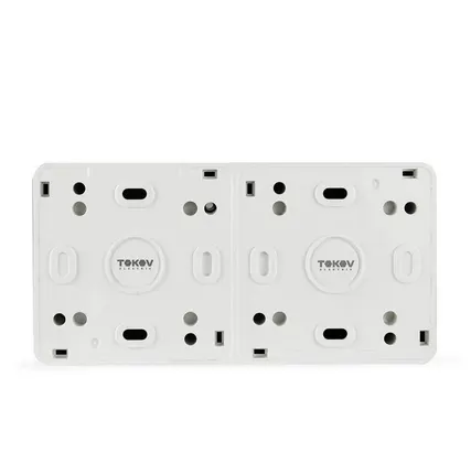 Фото №4 Розетка 2-м ОП Nix 16А IP54 250В с заземл. с прозр. крышкой бел. TOKOV ELECTRIC TKE-NX-R2Z-C01T-IP54
