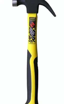 Фото №0 Молоток гвоздодер 450гр. с фиб.рук. и магн. ЭНКОР (23022) 1/6/36
