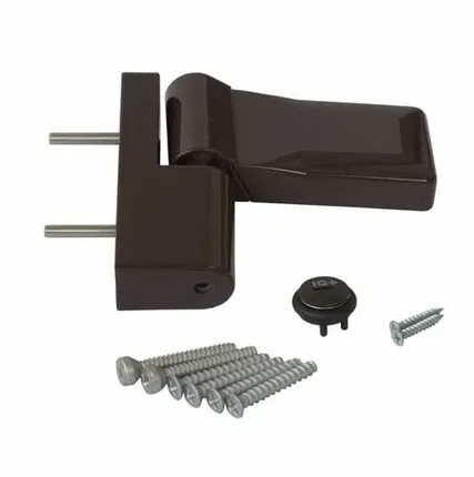 Фото №0 Петля дверная Elementis серия IQ-Plus коричневая 19-22 мм