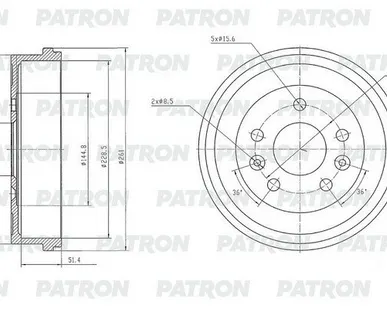 фото PDR1013 Барабан тормозной