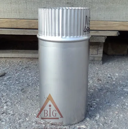 Фото №2 Труба голая D150 мм L = 0,25 м (нерж. 0,8 мм AISI 304)