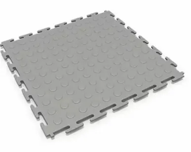 фото Модульная плитка ПВХ серый фактура монета