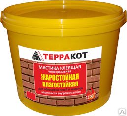 фото ТЕРРАКОТ МАСТИКА клеящая жаростойкая 2,5кг