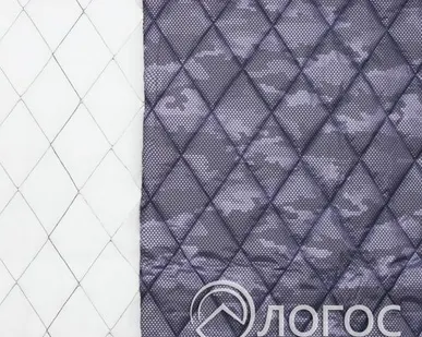 фото Ткань плащевая стежка набив с синт RH 27/156 142 см, т.синий