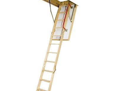 фото Лестница деревянная складная энергосберегающая FAKRO LTK Thermo 70*140 H 28