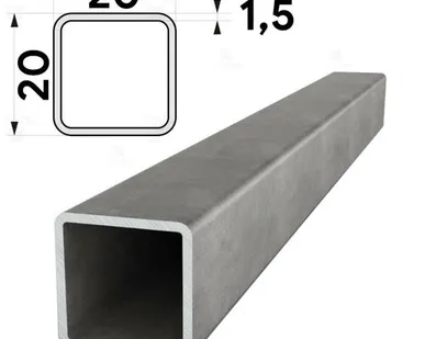 фото Труба профильная 20х20мм стенка 1,5мм длина 6 метров