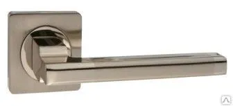 Фото №0 Ручка никель матовый / никель блестящий AL 514-02 SN/NP Puerto