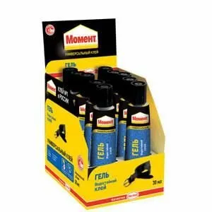 фото Клей-гель «Момент Гель» 30мл в шоу-боксе Момент C0036326