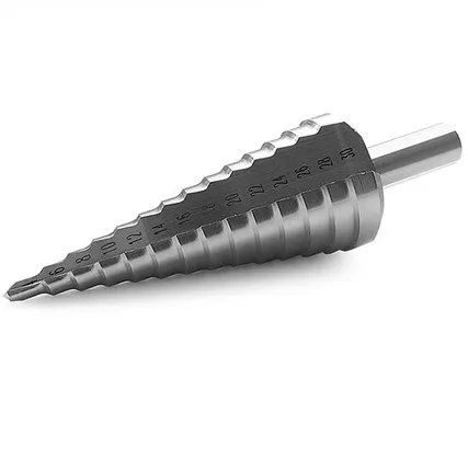 Фото №0 Ступенчатое сверло MESSER с прямой канавкой. Диаметр 4-30 мм. Ступеней 14.