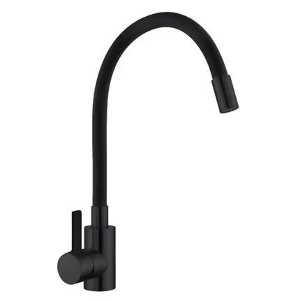 Фото №0 смеситель для кухни GOTA ROCIO Black&White силиконовый излив черный