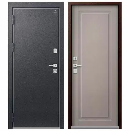 Фото №0 Дверь входная с терморазрывом Т-4 (Центурион) металл/МДФ, Антрацит муар/Кашемир грей 2050х960мм, ЛЕВАЯ (2025)