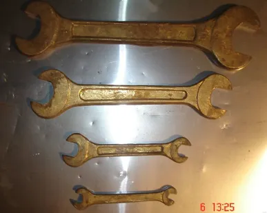 фото Ключи латунные рожковые, заготовки ключей