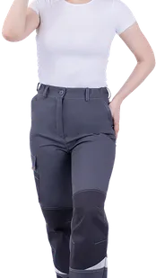 фото Брюки ТУРБО SAFETY летние, серый-т.серый, женские