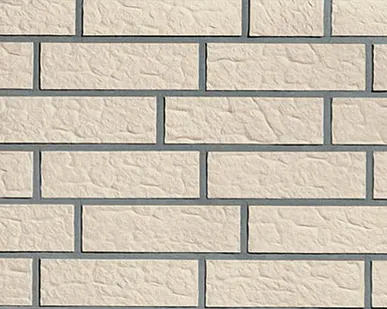 фото Клинкерная плитка Roben Island Perlweiss рельефная, 240*71*14 мм