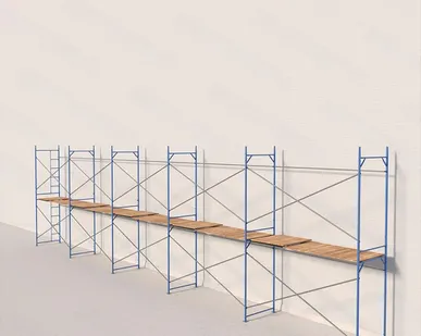 фото Леса рамные строительные ЛРСП-40 4х15 м (1 ярус под настил)