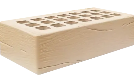 Фото №0 Кирпич лицевой полуторный 1.4 НФ слоновая кость БАРХАТ ДЕРЕВО