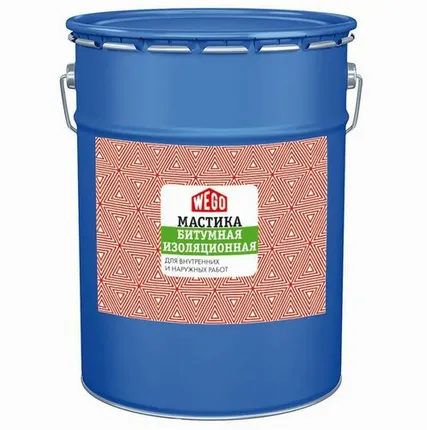 Фото №0 Мастика резино-битумная (МРБ)ТМ WEGO, 25 кг