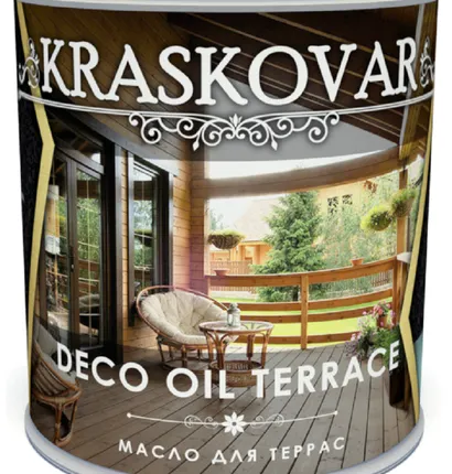 Фото №0 Масло Kraskovar Deco Oil Terrace, белоснежный, 0.75 л