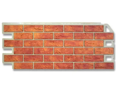 фото Фасадная панель (АП) "КИРПИЧ" Бежевый 1140*480 мм (раб.размер 1010*450)
