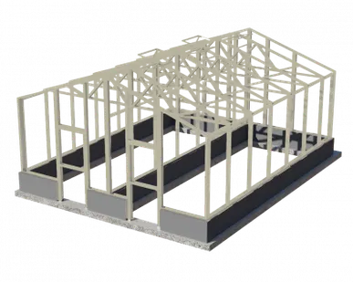 фото Теплица английская СУПЕР ЧЕЛСИ / Оранжерея 5,7х7,15 м, 2 отделения/ цвет Слоновая кость (RAL 1015)