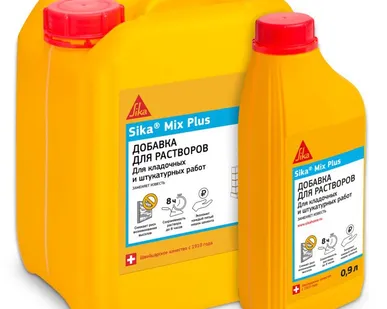 фото Добавка для строительных растворов (пластификатор) Sika Mix Plus, 5л