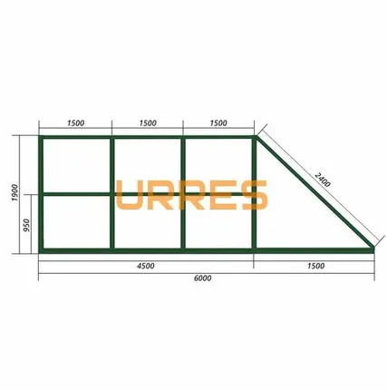 Фото №0 Каркас ворот откатных В/Ш 1900х4500мм