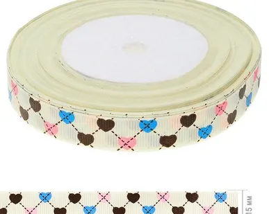 фото Репсовая лента сердца 15мм