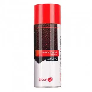 Фото №0 Elcon Краска термостойкая красная (аэрозоль)