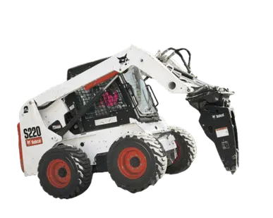 фото Гидромолот на базе мини-погрузчика