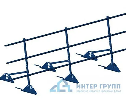 Фото №0 Ограждение кровельное PRESTIGE ZN композит H-900/3,0м (3трубы) ГОСТ Р 53254-2009