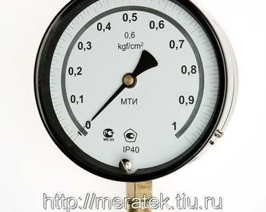 фото ВТИ (-1...0) кгс/см2 кл.0,6 Вакуумметр