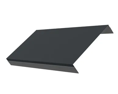 фото Ламель обратная 150 жалюзи Texas 0,5 Quarzit PRO Matt RAL 7016 антрацитово-серый