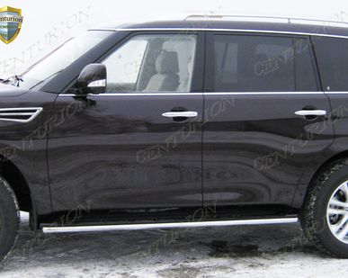 фото Тюнинг авто. Защита штатного порога на Nissan