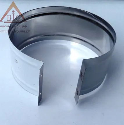 Фото №1 Хомут широкий D250 мм (под зиги, для соединения труб в изоляции)