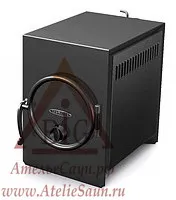 фото Печь отопительно-варочная ТМФ Нормаль-1 (антрацит, нерж. конвектор, труба сзади, арт. 1002)