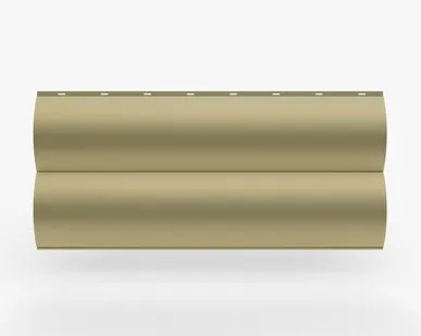 фото Сайдинг Металлический сайдинг «Бревно» 0.47-0.50 мм RAL 1014, Слоновая кость