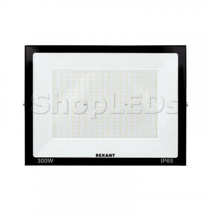 Фото №0 Neon-Night Прожектор светодиодный СДО 300Вт 2400Лм 6500К холодный свет, черный корпус REXANT