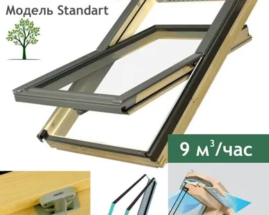 фото FAKRO мансардное окно FTZ-V U2 standart 134х98см