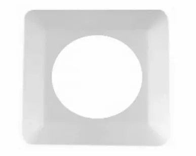 фото Накладка декоративная для выключателя 130х130 белая Витебск