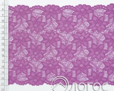 фото Кружево стрейч 140 мм Е-393, И, сиреневый