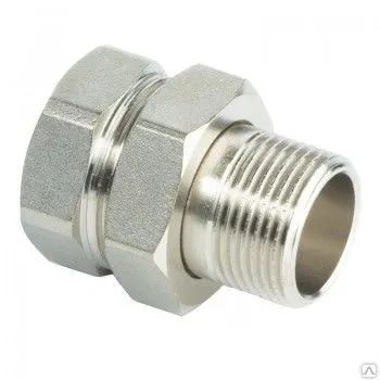 Фото №0 Американка прямая (вн/нар) 11/2" латун. / упак (3/24)