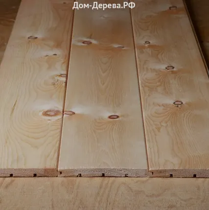 Фото №0 Вагонка кедр Ш 3000х149(140)х15 сорт ВС (в уп.8 шт.)